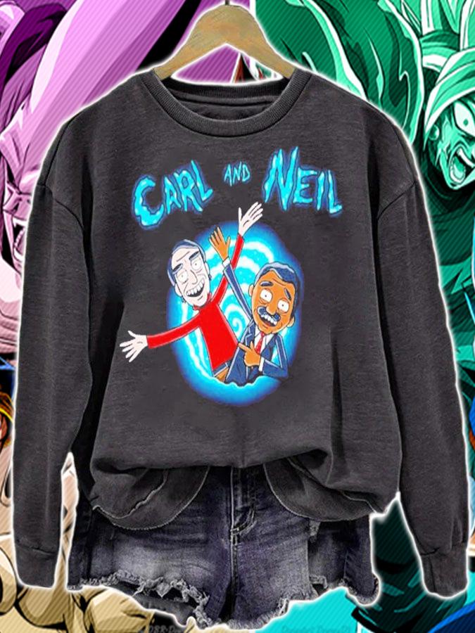 Carl And Neil Carl Sagan Neil Degrasse t-shirt sweatshirt