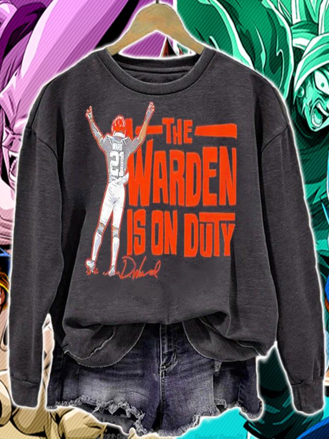 Denzel Ward The Warden's On Duty Shirt sweatshirt