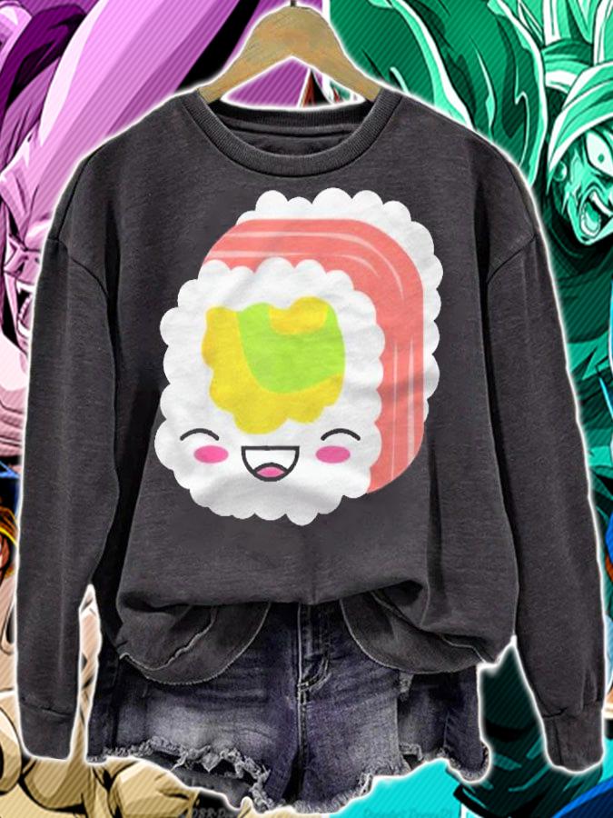 Kawaii So Cute Sushi Funny Anime Food Costume Shirt sweatshirt