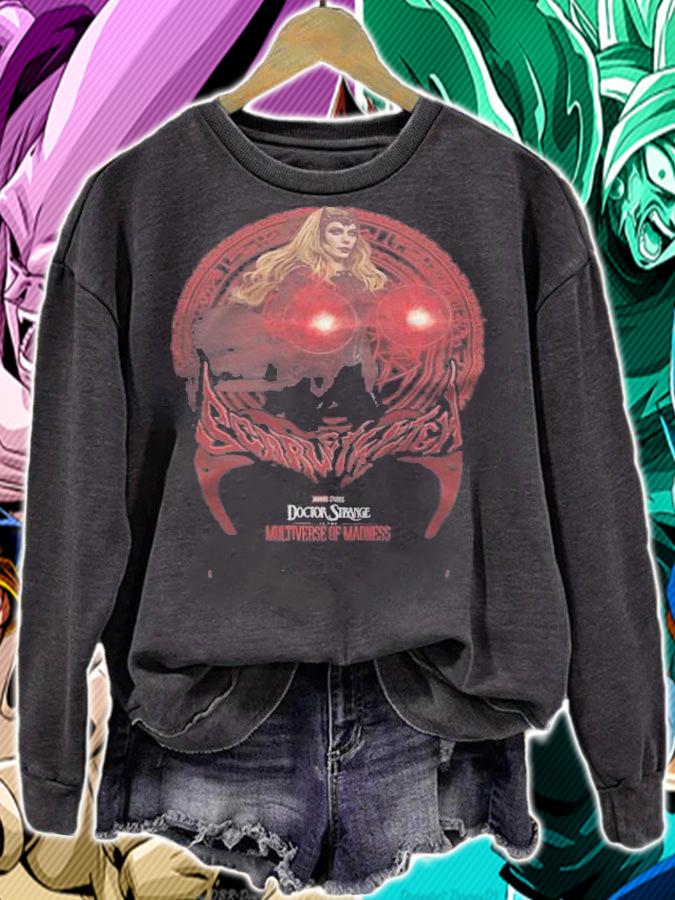Marvel Doctor Strange 2 Scarlet Witch geometric poster T-shirt sweatshirt