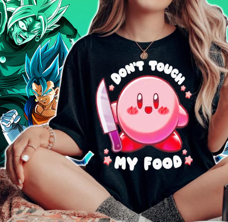 Mecha Kirby Don't Touch My Food Shirt woman shirt