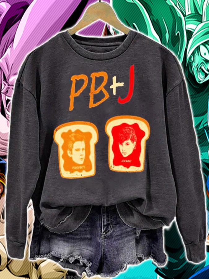 Ponyboy And Johnny PB + J Shirt sweatshirt