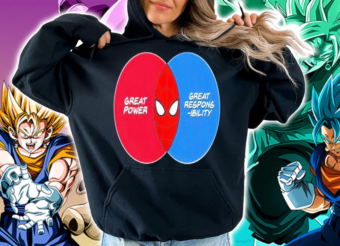 Spider-Man Great Power Great Responsibility Shirt hoodie