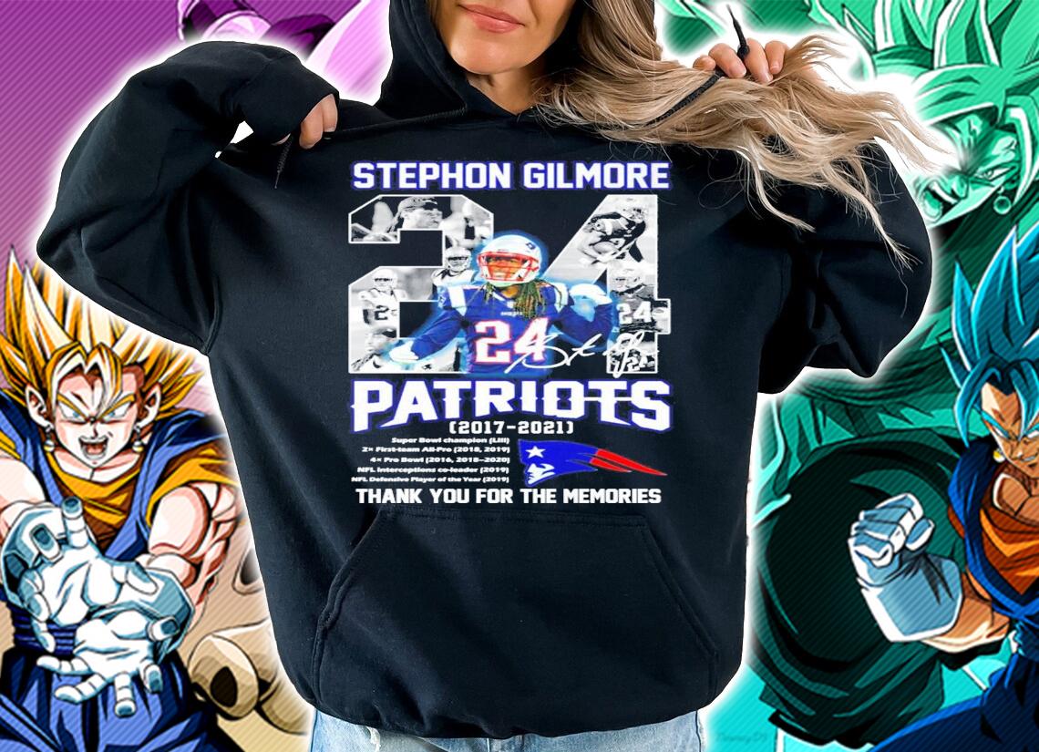 24 Stephon Gilmore Patriots Signature Thank You For The Memories t-shirt hoodie