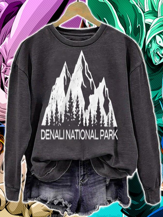 Denali National Park Shirt Denali Alaska Mountain Gift Pullover T-shirt sweatshirt