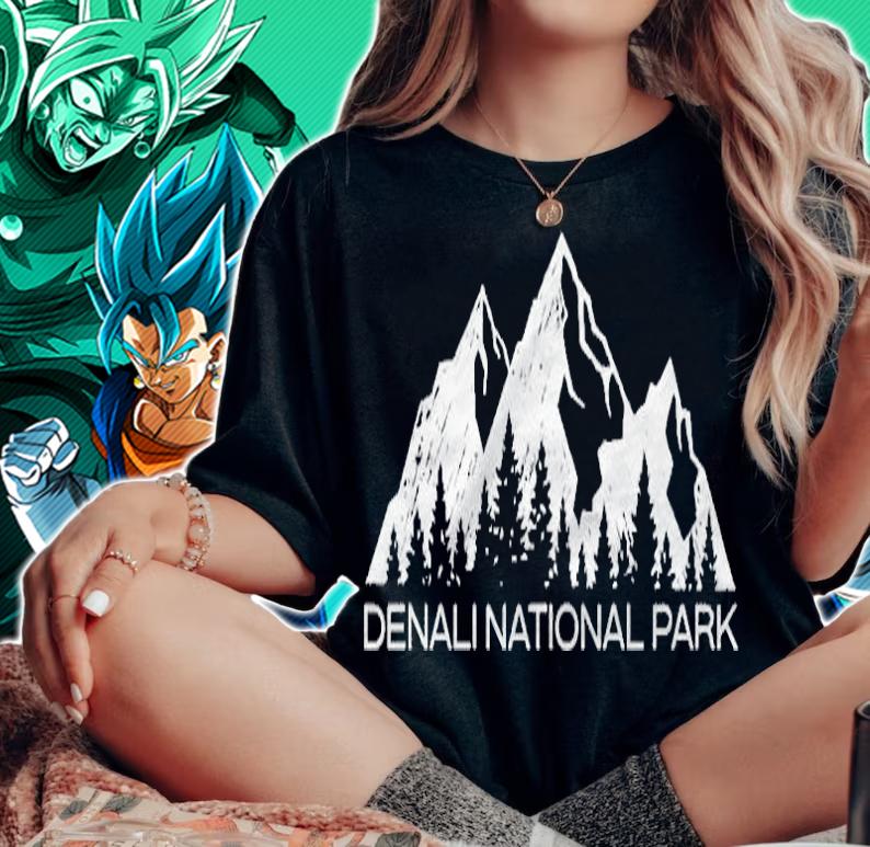 Denali National Park Shirt Denali Alaska Mountain Gift Pullover T-shirt woman shirt