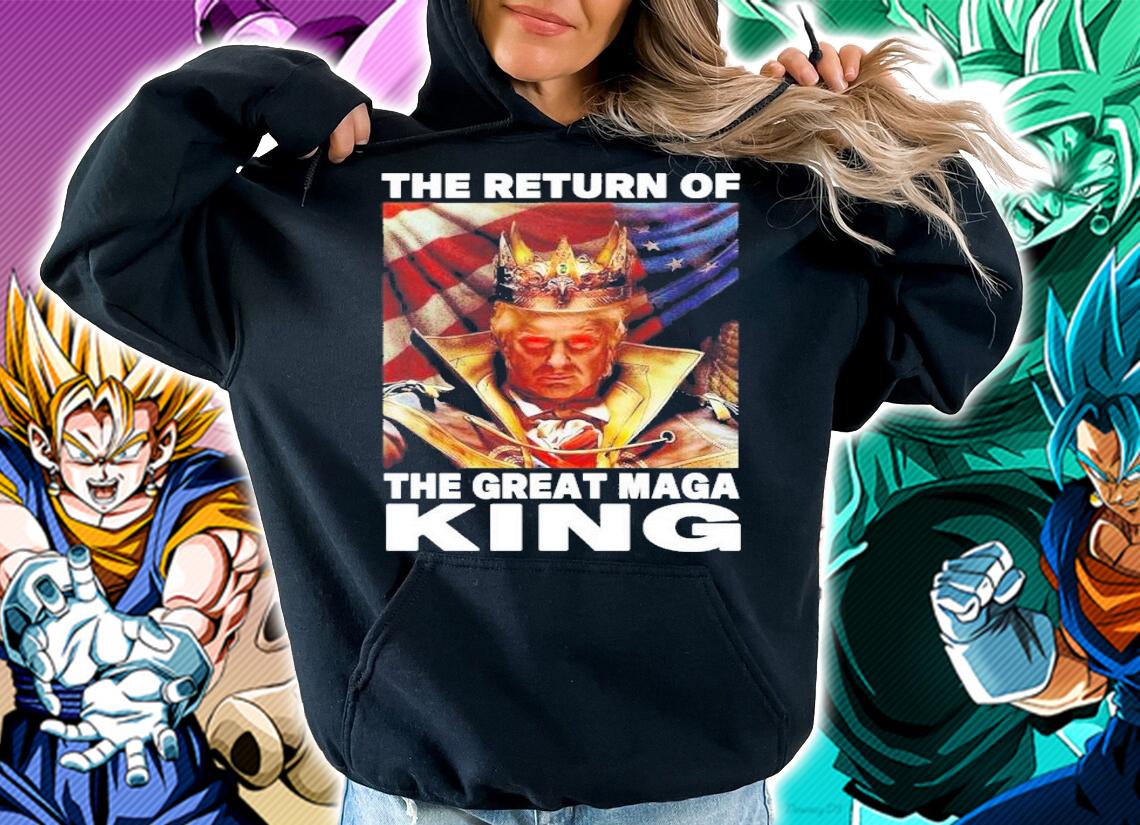 Donald Trump The Return Of The Great Maga King Maga King American Flag t-shirt hoodie