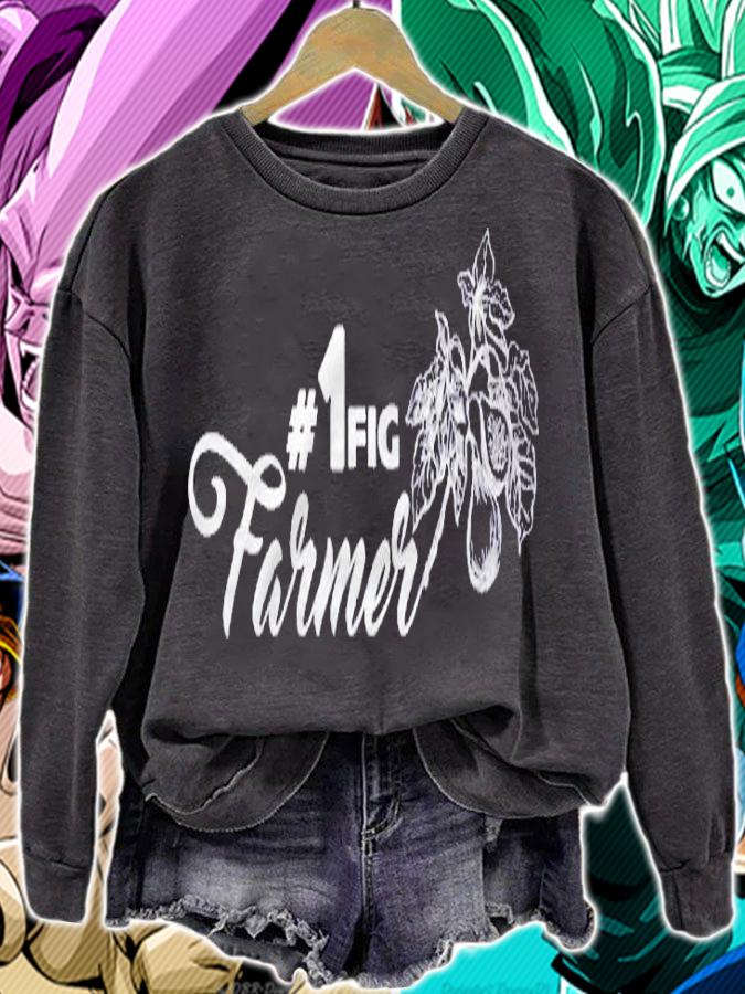 Fig Farmer 1 Fig Leaf Shirt Grower Green Plants Farm shirt sweatshirt