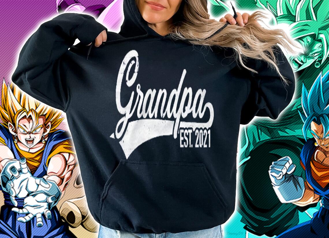 Grandpa Est. 2021 Be Grandfather Soon Shirt hoodie