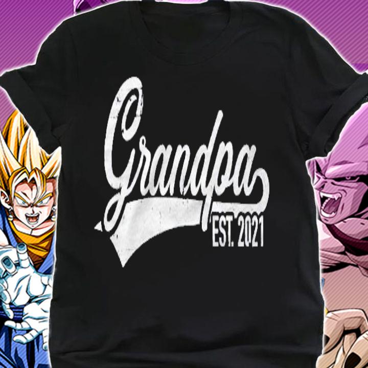 Grandpa Est. 2021 Be Grandfather Soon Shirt shirt