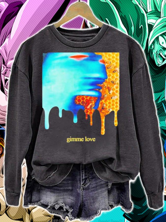 Joji Music Acid Wash Gimme Love Photo Negative Shirt sweatshirt