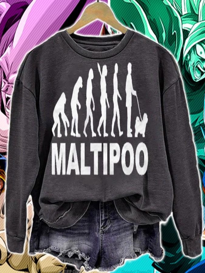 Maltipoo Evolution Dog Lover Shirt sweatshirt