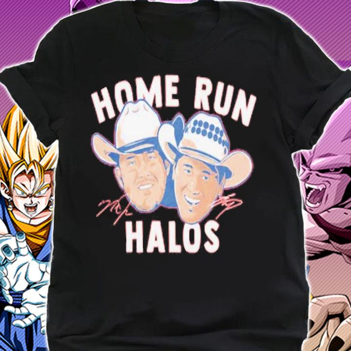 Mike Trout and Shohei Ohtani home run Halos signatures shirt shirt