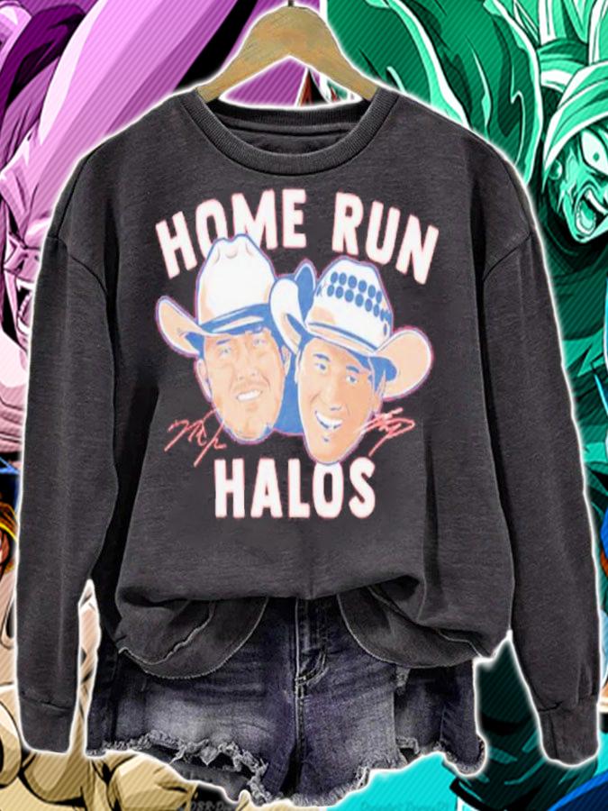 Mike Trout and Shohei Ohtani home run Halos signatures shirt sweatshirt