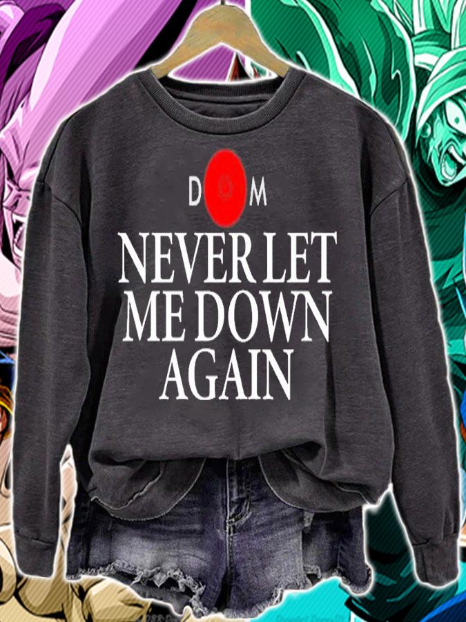 Never Let Me Down Again DM White Logo T-Shirt sweatshirt