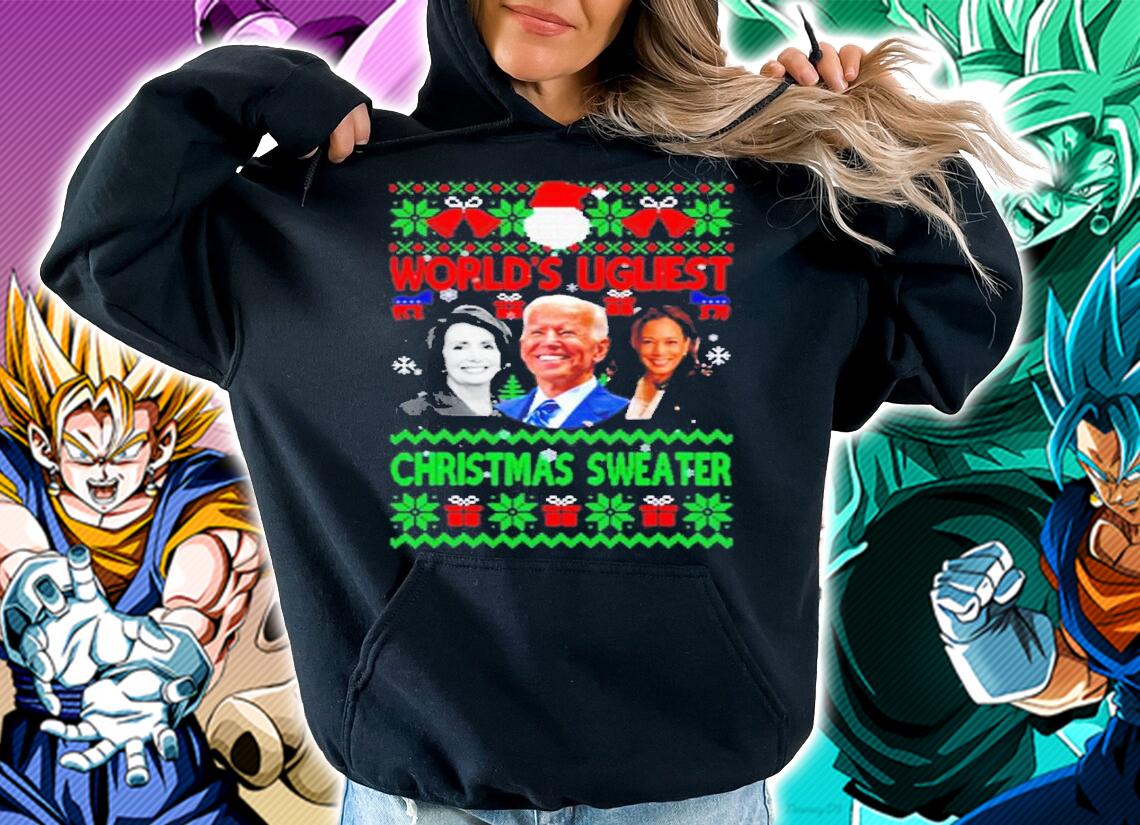 Pelosi Biden Harris World's Ugliest Christmas Sweater t-shirt hoodie