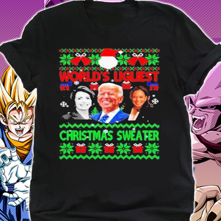 Pelosi Biden Harris World's Ugliest Christmas Sweater t-shirt shirt