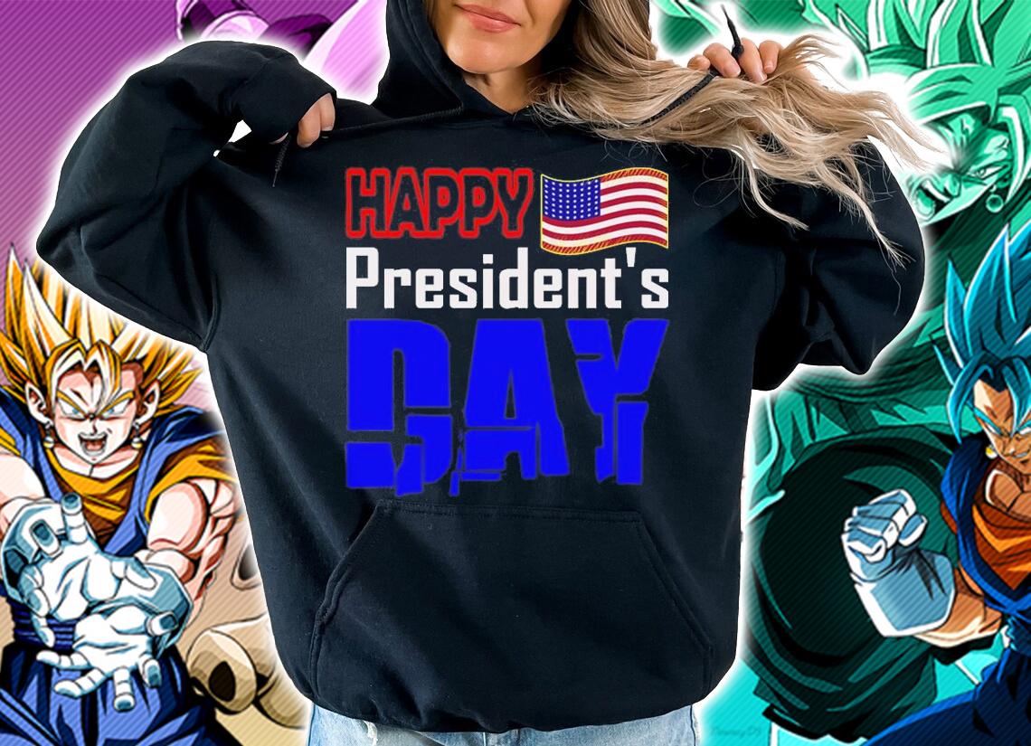 Political Happy Presidents' Day USA Flag T-Shirt hoodie