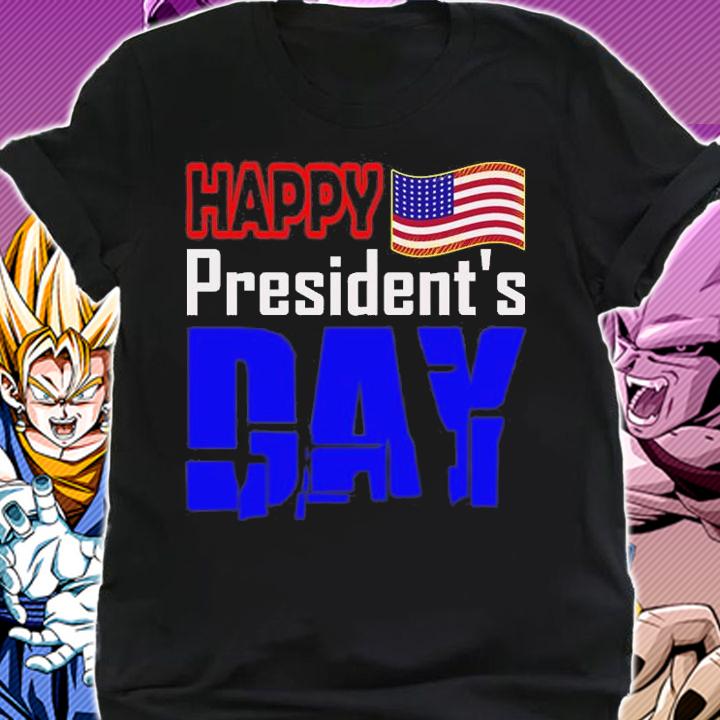 Political Happy Presidents' Day USA Flag T-Shirt shirt