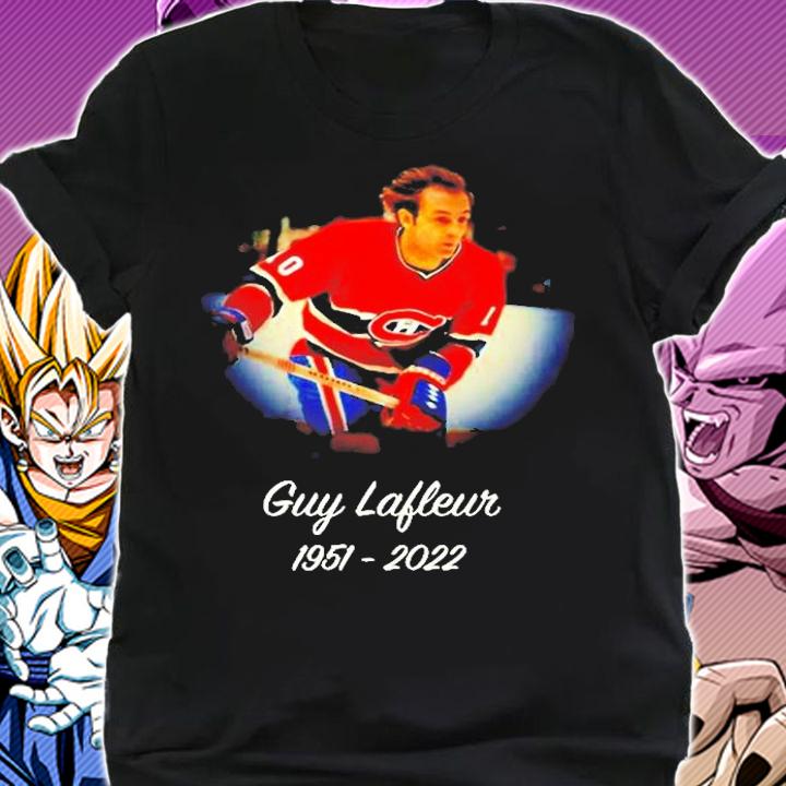 RIP Guy Lafleur Flower Hockey Hall Of Fame 1951 2022 T-Shirt shirt