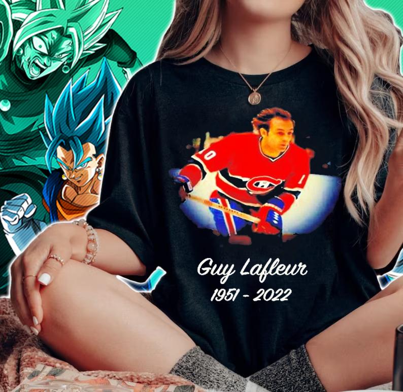 RIP Guy Lafleur Flower Hockey Hall Of Fame 1951 2022 T-Shirt woman shirt