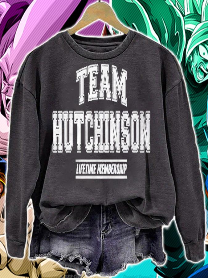 Team Hutchinson Proud Family Surname Last Name Gift Pullover Shirt sweatshirt