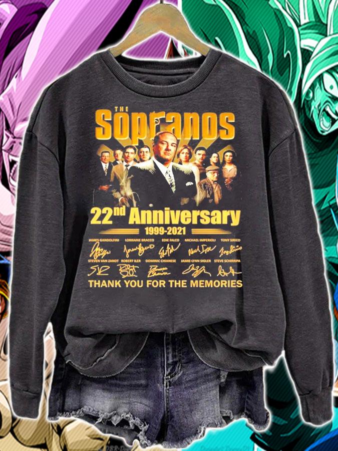 The Sopranos 22nd Anniversary 1999 2021 Thank You For The Memories Signatures t-shirt sweatshirt