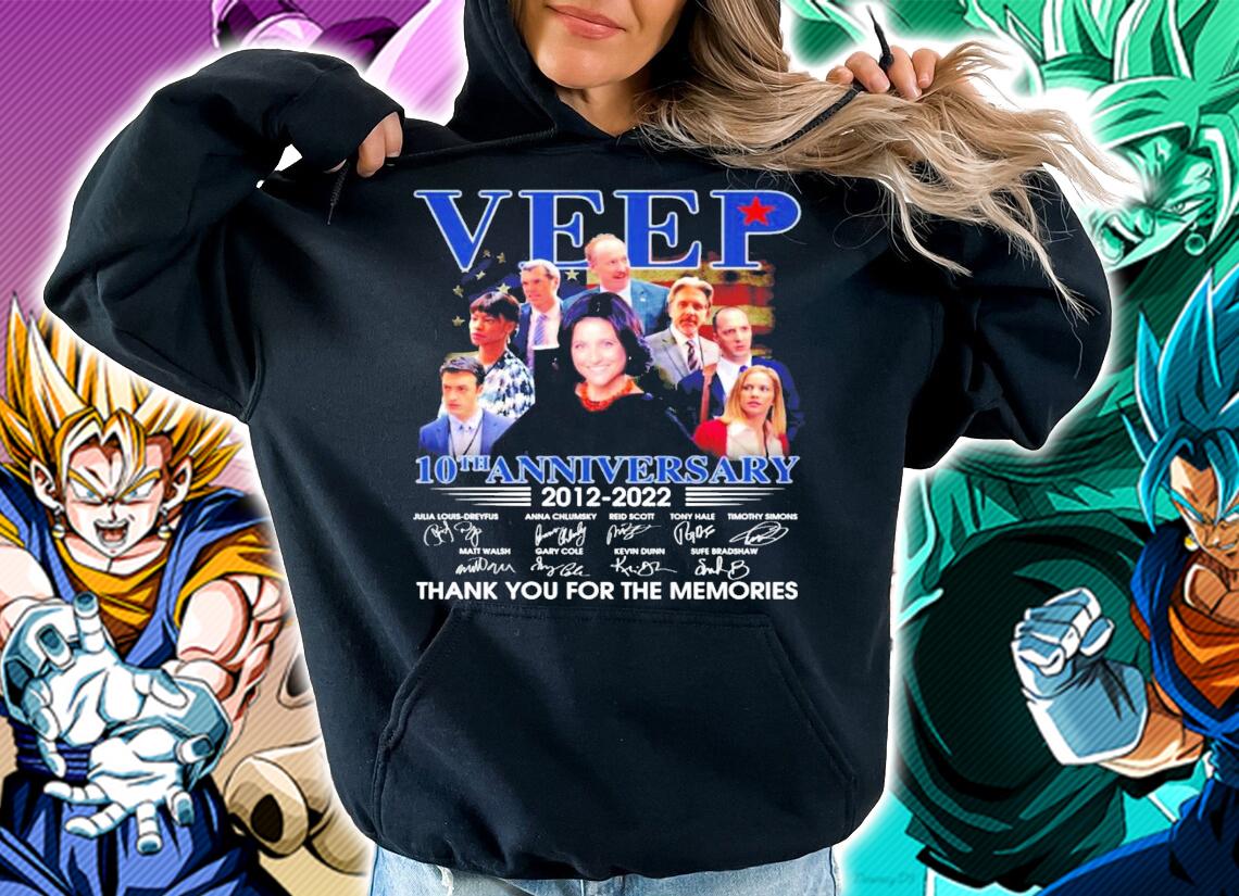 Veep 10th anniversary 2012 2022 signatures t-shirt hoodie