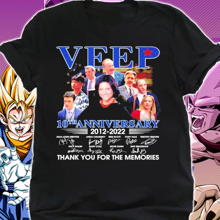 Veep 10th anniversary 2012 2022 signatures t-shirt shirt