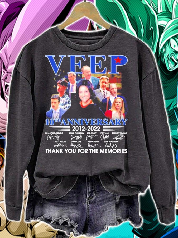 Veep 10th anniversary 2012 2022 signatures t-shirt sweatshirt