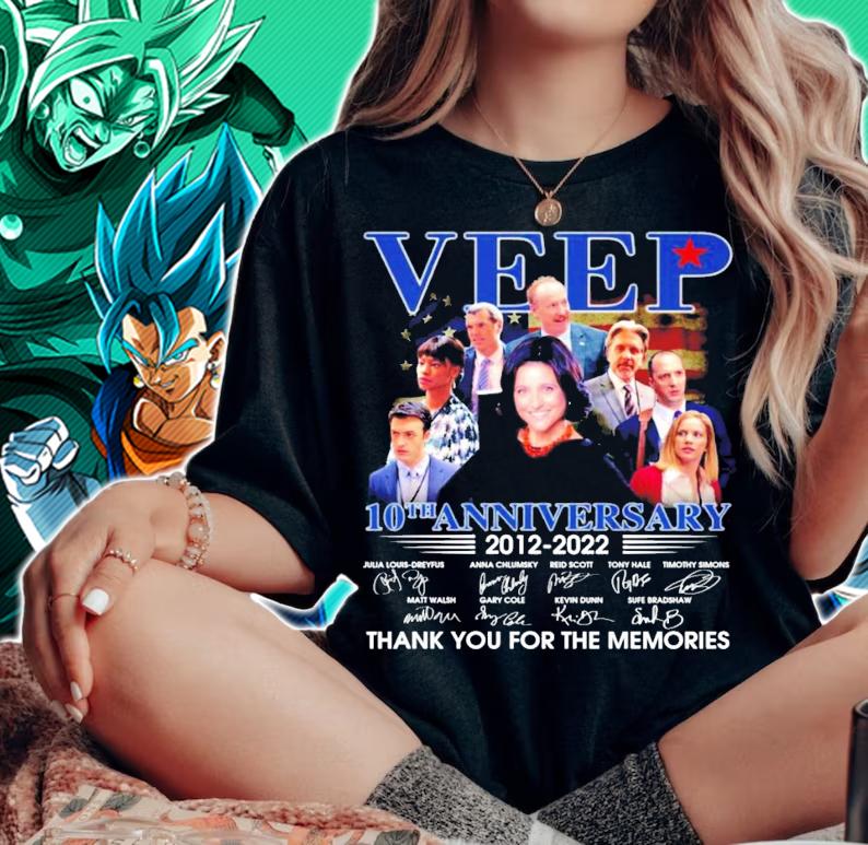 Veep 10th anniversary 2012 2022 signatures t-shirt woman shirt