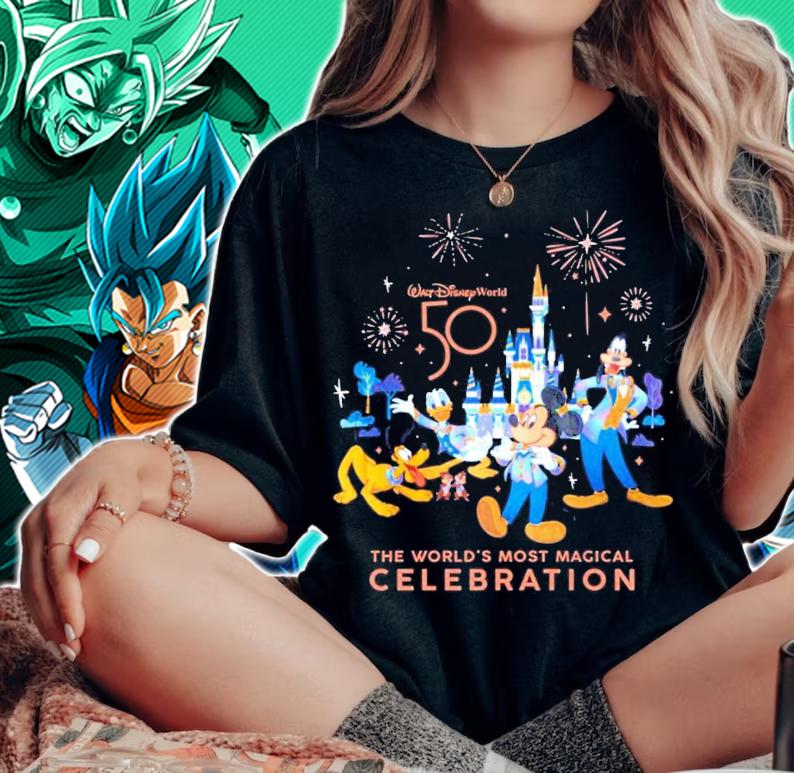Walt Disney 50th The Worlds Most Magical Celebration t-shirt woman shirt