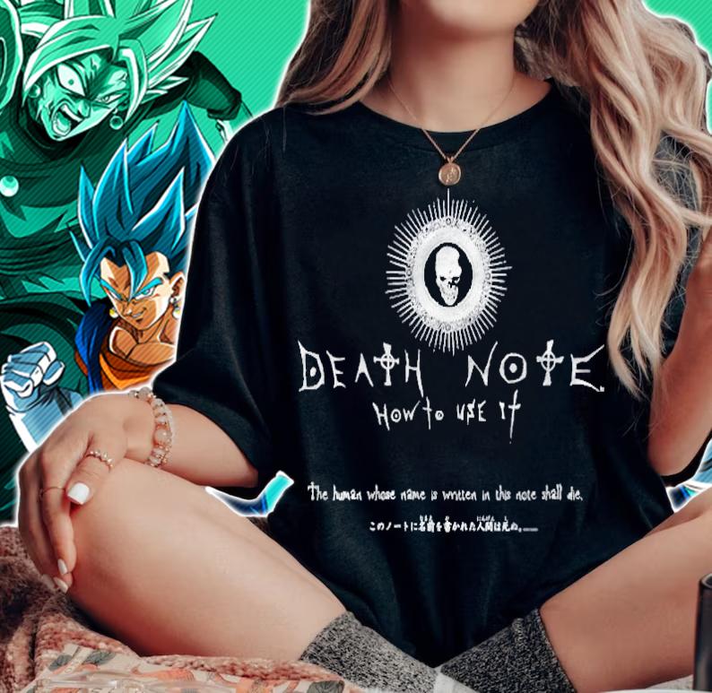 Womens Death Note How To Use It T-shirt woman shirt