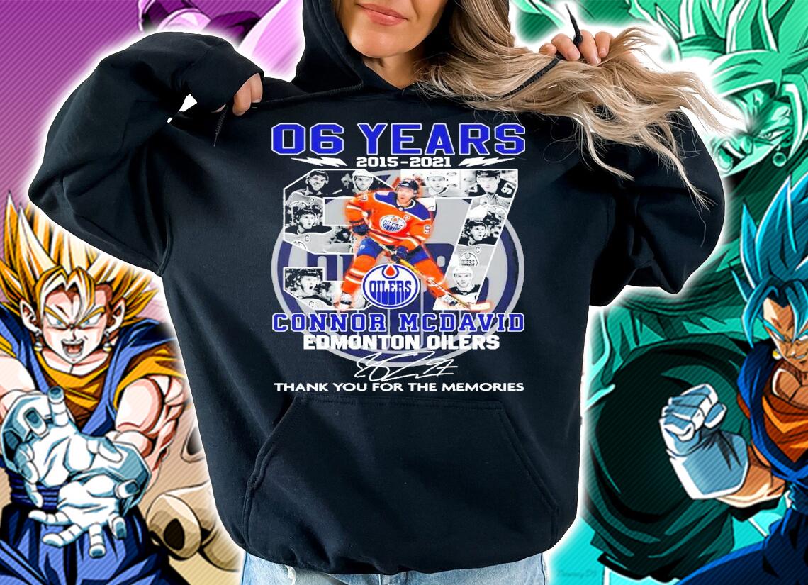 06 years 2015 2021 Connor Mcdavid Edmonton Oilers signatures t-shirt hoodie