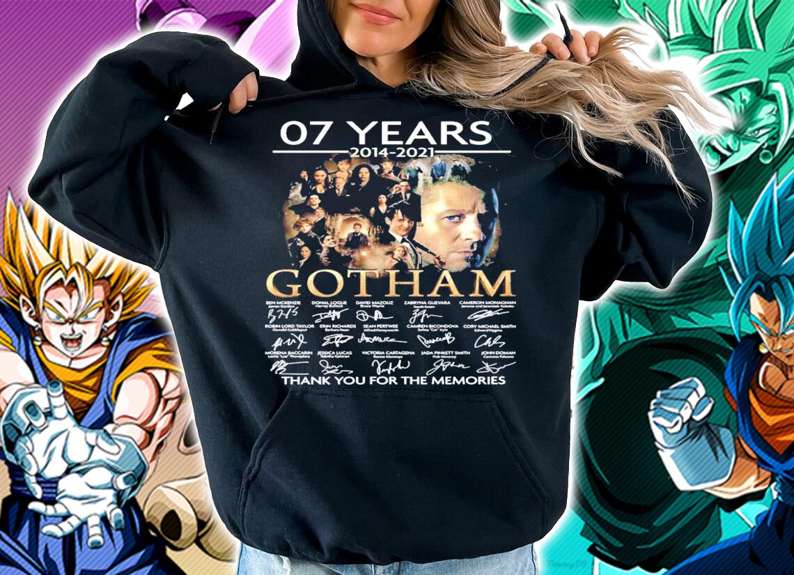 07 years 2014 2021 Gotham signatures thank you for the memories t-shirt hoodie