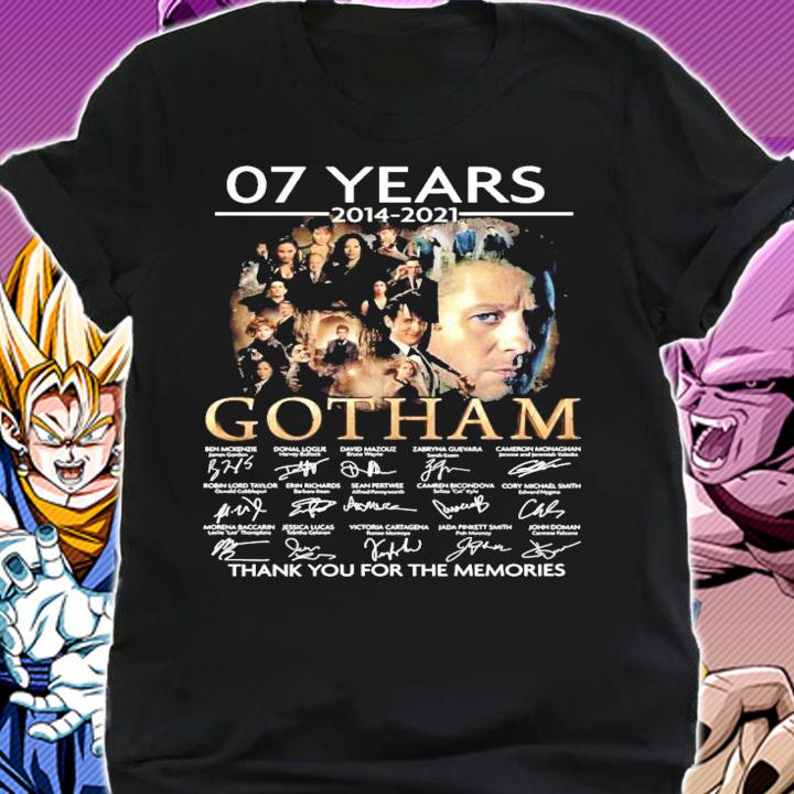 07 years 2014 2021 Gotham signatures thank you for the memories t-shirt shirt