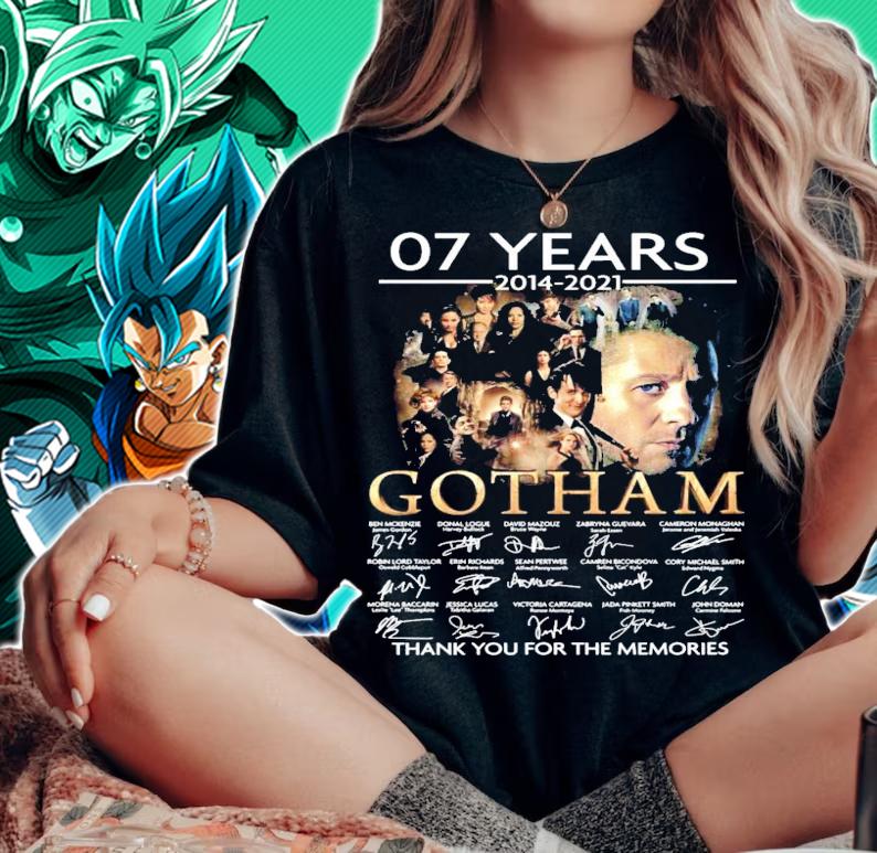 07 years 2014 2021 Gotham signatures thank you for the memories t-shirt woman shirt
