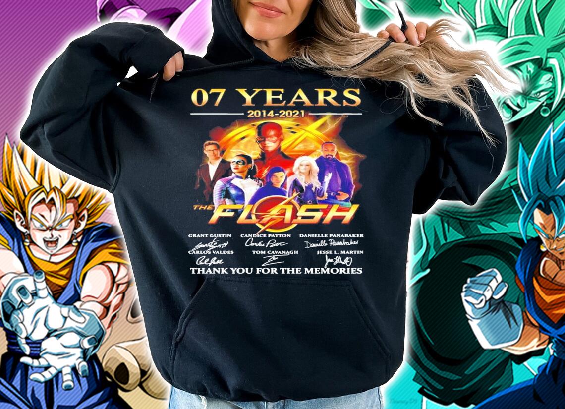 07 years 2014 2021 The Flash thank you for the memories t-shirt hoodie