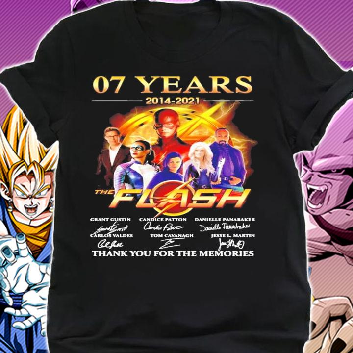 07 years 2014 2021 The Flash thank you for the memories t-shirt shirt