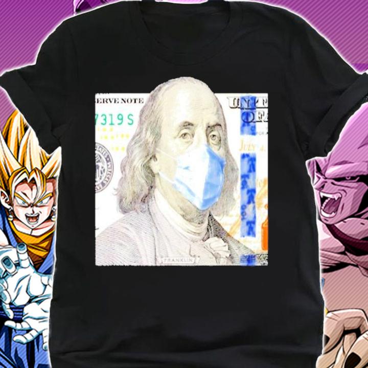 100 Dollar Bill Benjamin Franklin Face Mask President t-shirt shirt
