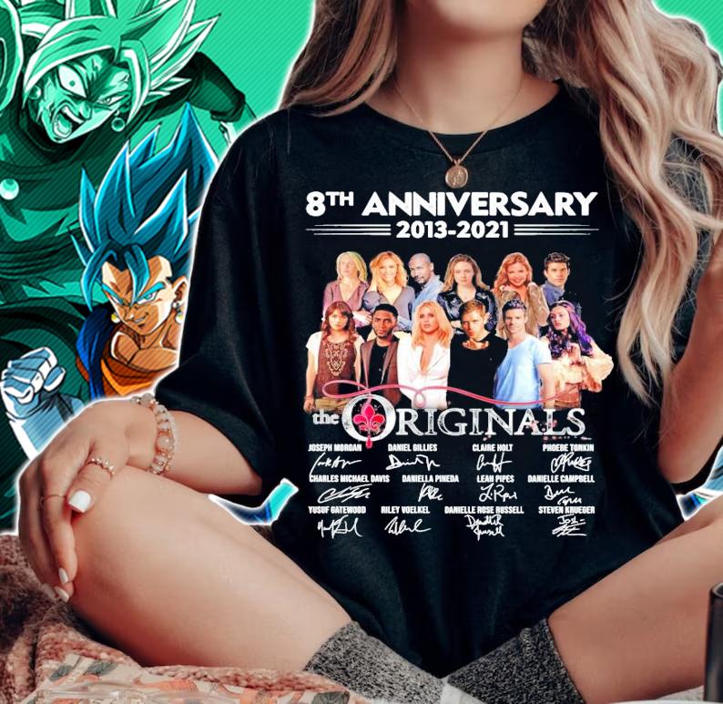 8th anniversary 2013 2021 The Originals signatures t-shirt woman shirt