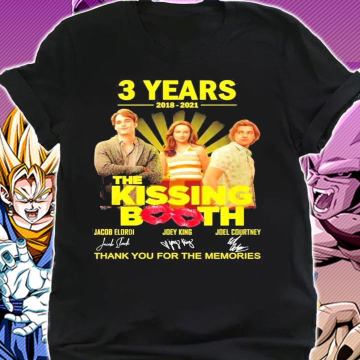 The Kissing Booth 3 years 2018 2021 signatures t-shirt shirt