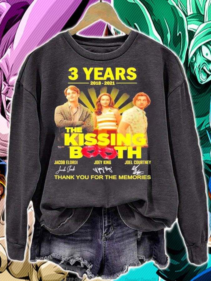 The Kissing Booth 3 years 2018 2021 signatures t-shirt sweatshirt