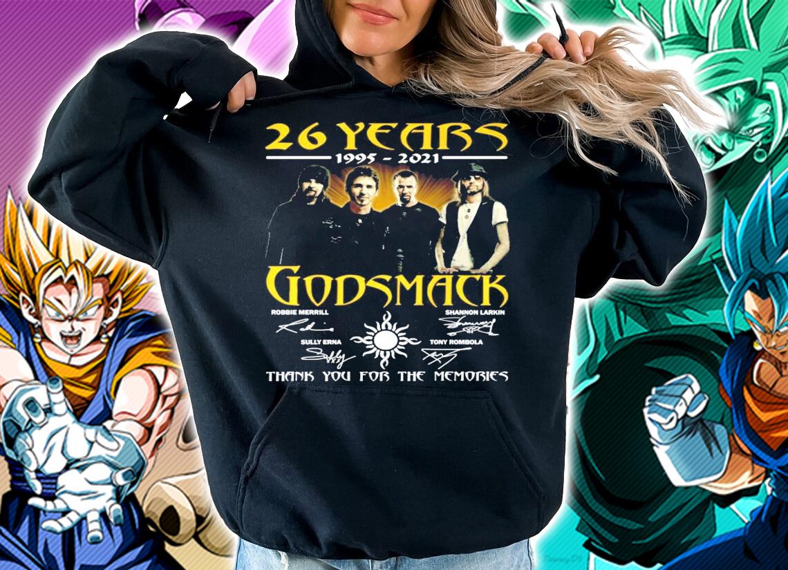 25 years 1997-2021 Godsmack signatures t-shirt hoodie
