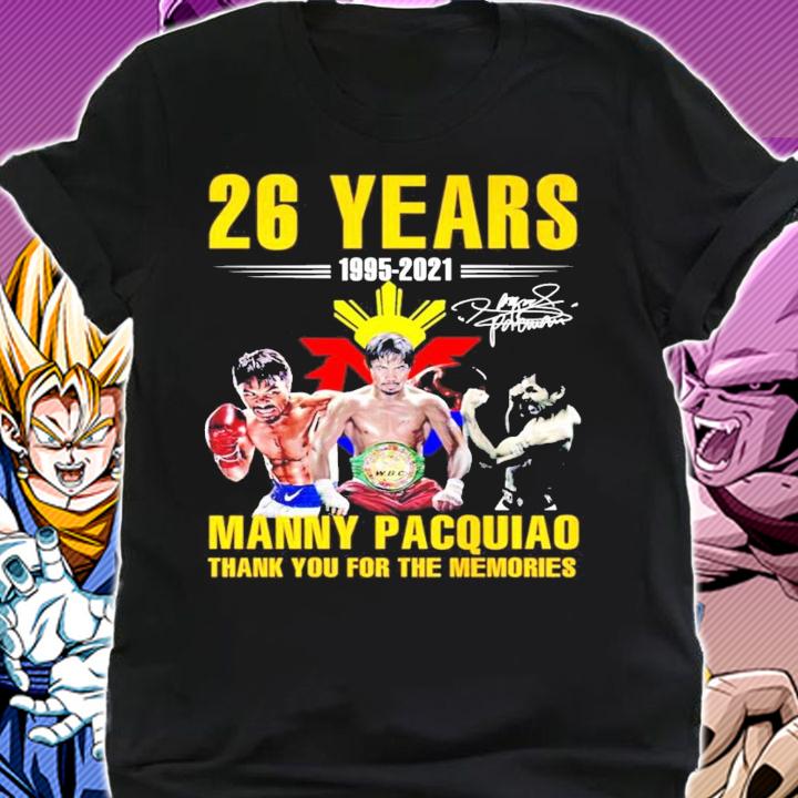 26 Years 1995-2021 Manny Pacquiao Thank You For The Memories t-shirt shirt