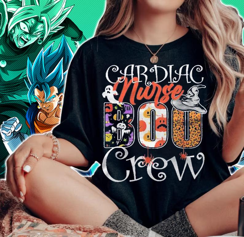 Cardiac Nurse Boo Crew Halloween Cardiac Nurse Party Costume Shirt woman shirt