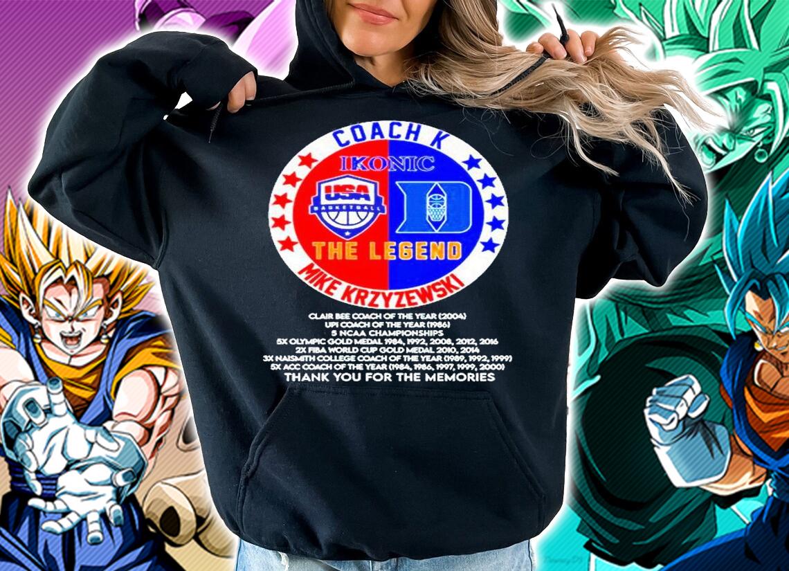 Coach K Ikonic The Legend Mike Krzyzewski T-Shirt hoodie