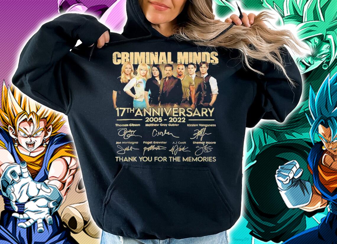 Criminal Minds 17th anniversary 2005-2022 signatures shirt hoodie