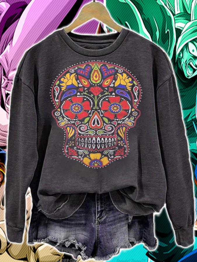 Day Of The Dead Sugar Skull Dark Essential t-shirt sweatshirt