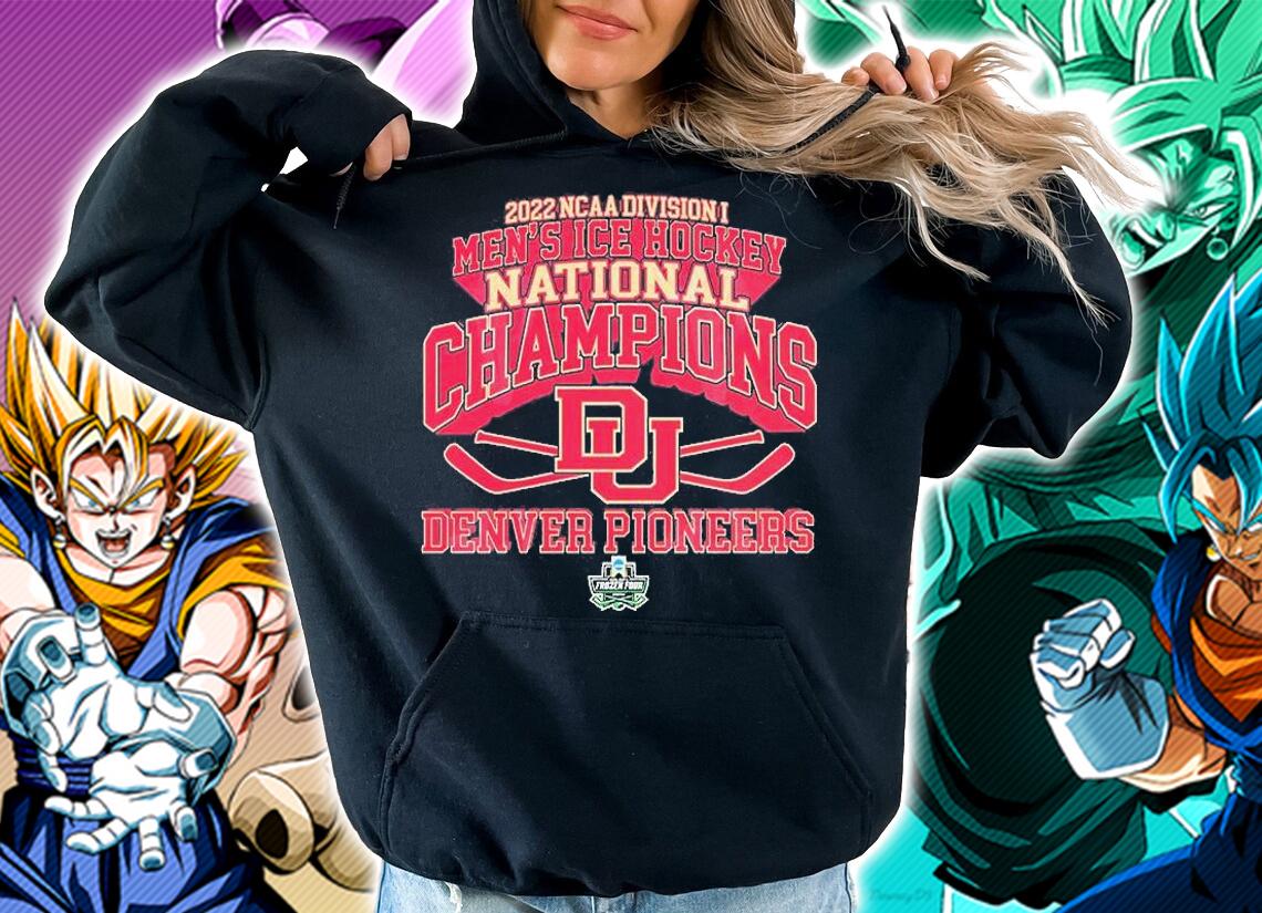 Denver Pioneers 2022 NCAA Division I Men's Ice Hockey National Champions Frozen Four T-Shirt hoodie